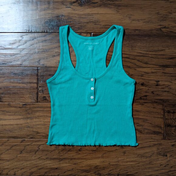 American Eagle henley tank top green size XS - Picture 3 of 13